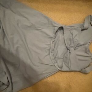 HALARA Light Blue Backless Dress